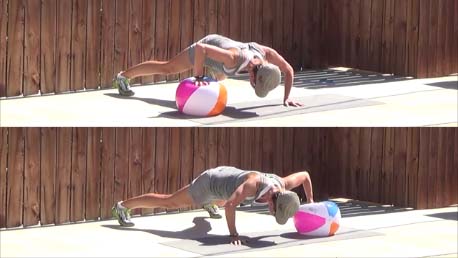 15 minute beach ball workout 20140702 push up