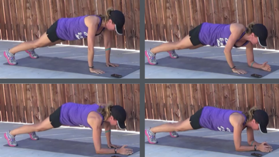 12 minute core workout high to low walking plank