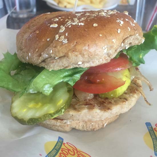 johnny rockets vegan burger