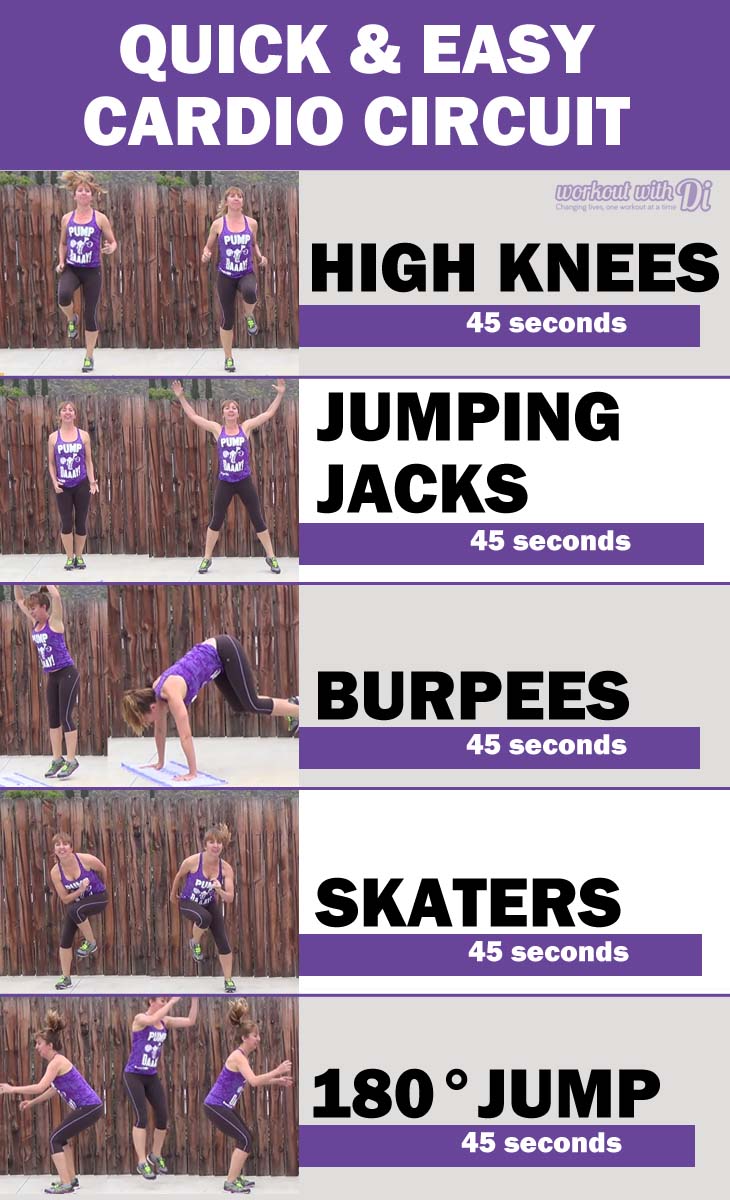 quick & easy cardio circuit workout 