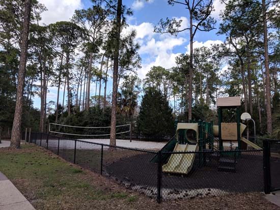 One of the many outdoor play areas at fort wilderness resort. 