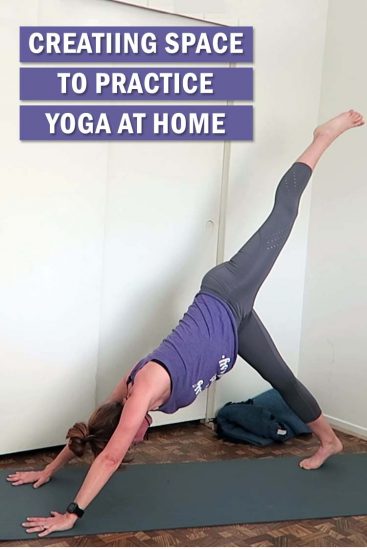 Take your yoga to the next level by beggining to practice yoga at home. But where do you start? Do you have enough space? If a mat fits you have space!