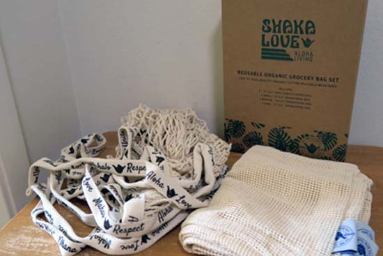 SHAKA LOVE reusable grocery and produce bags