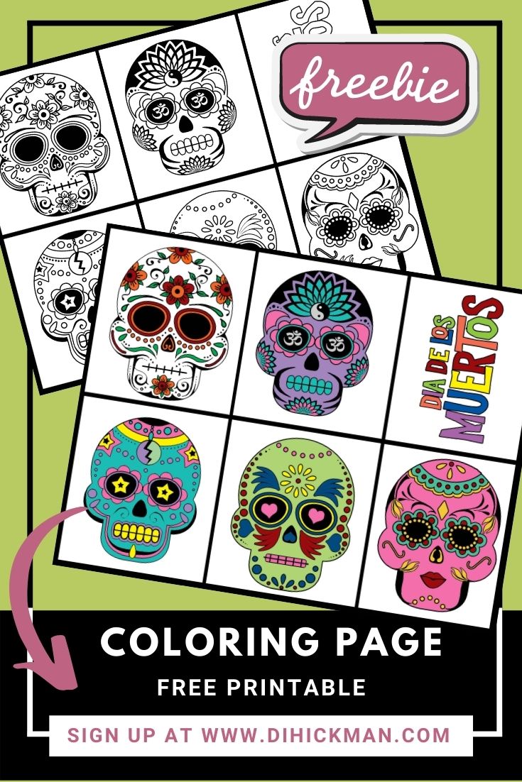 freebie, coloring page printable. sign up at www.dihickman.com
