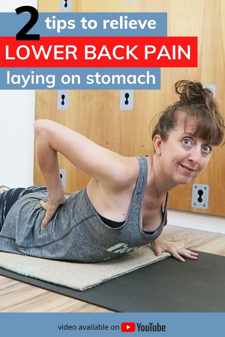2 tips to relieve lower back pain laying on stomach
