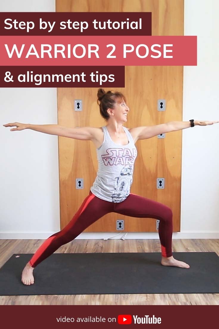 Step by step tutorial warrior 2 pose & alignment tips