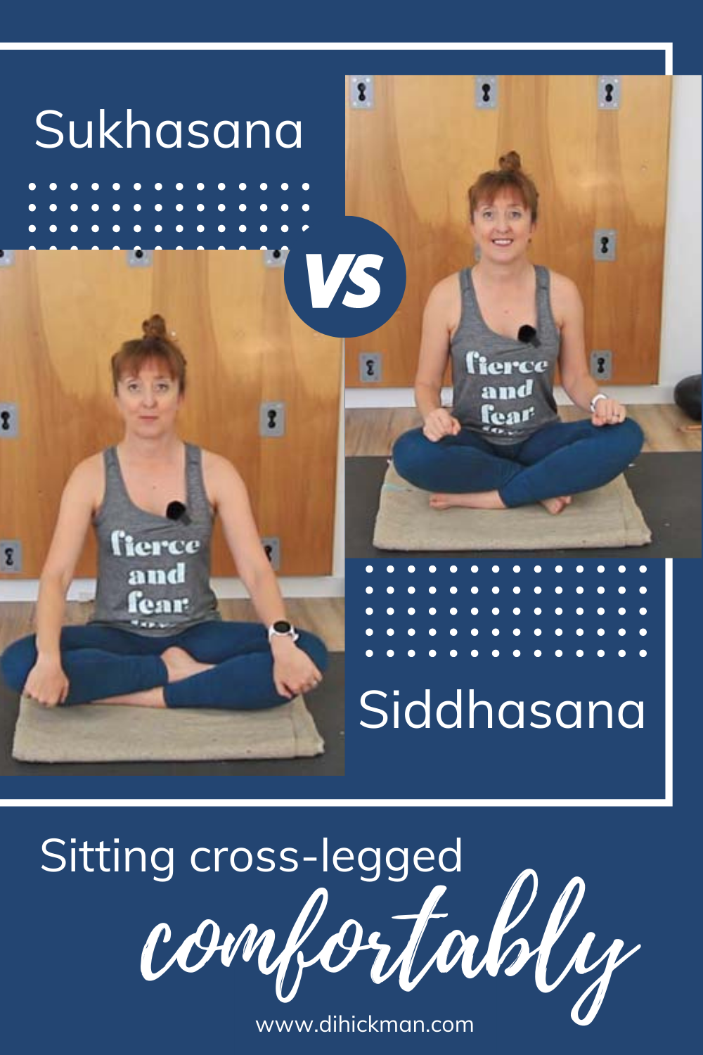 Sukhasana vs Siddhasana, sitting cross legged comfortably