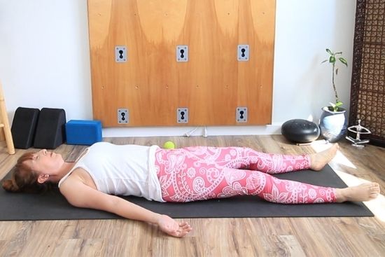 Body Scan  - lying supine on yoga mat