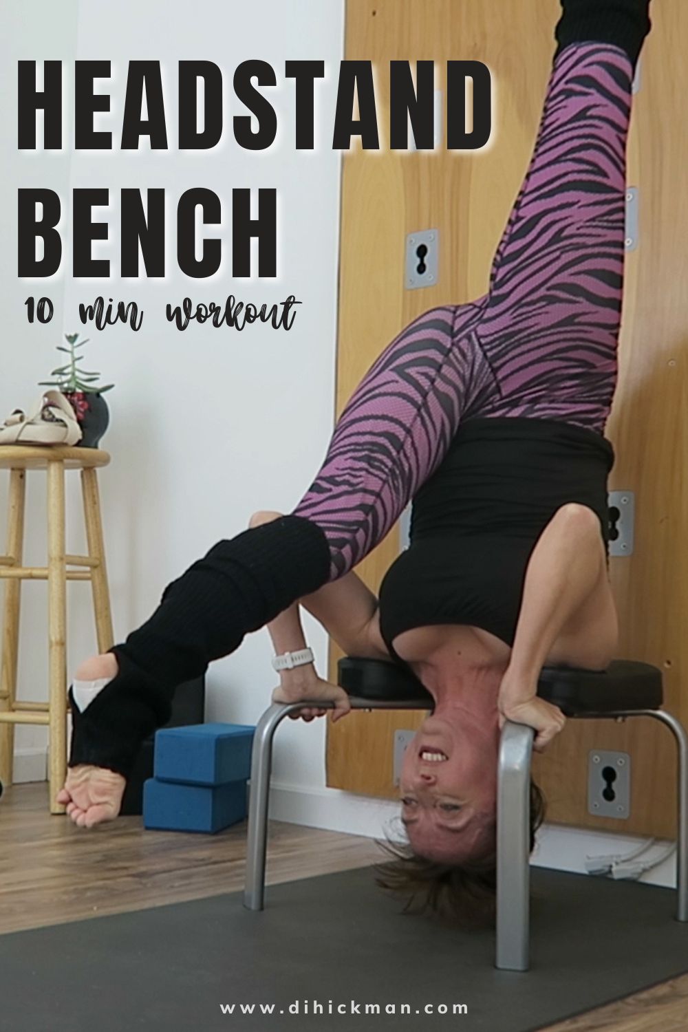 headstand bench 10 min workout
