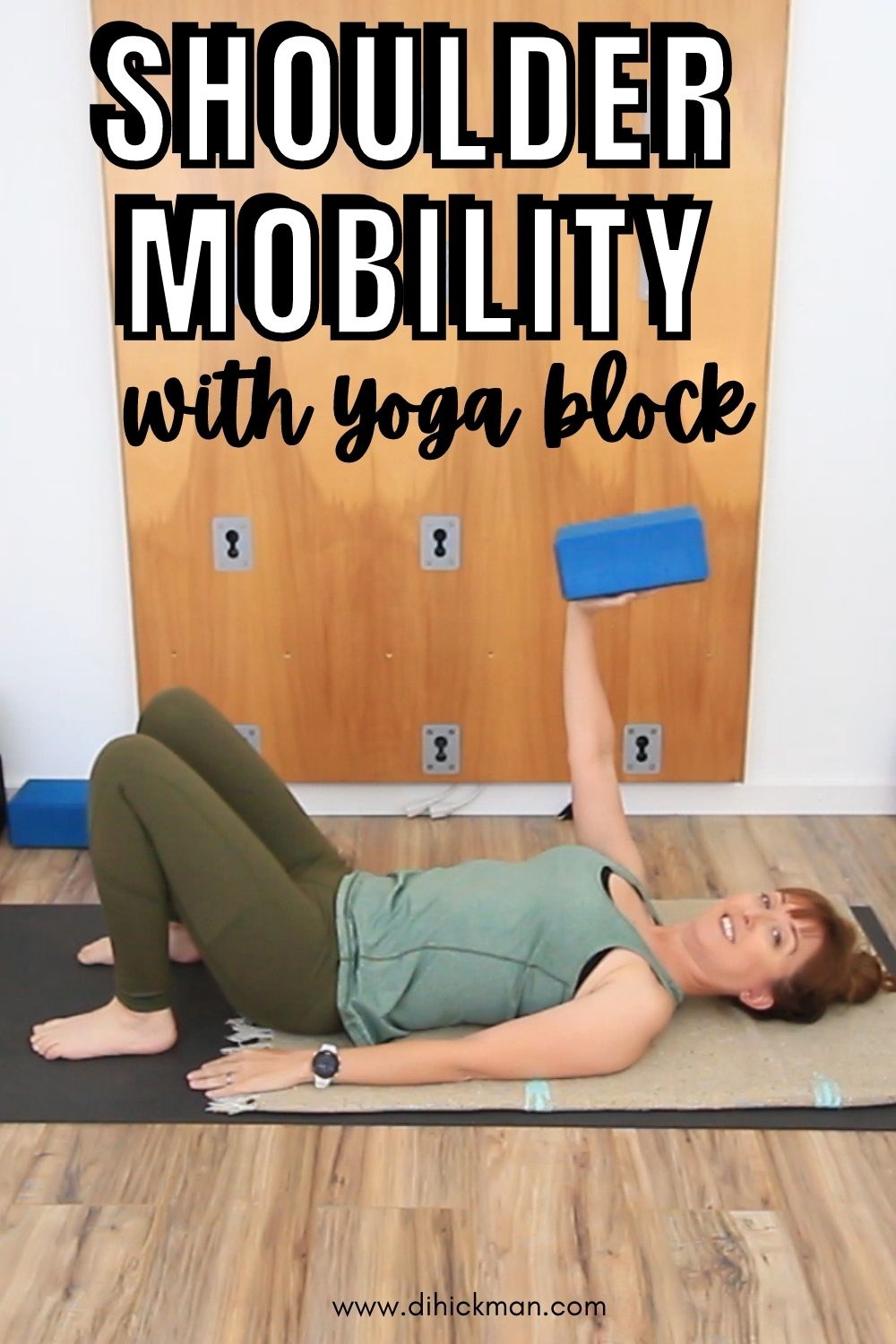 shoulder mobility with yoga block