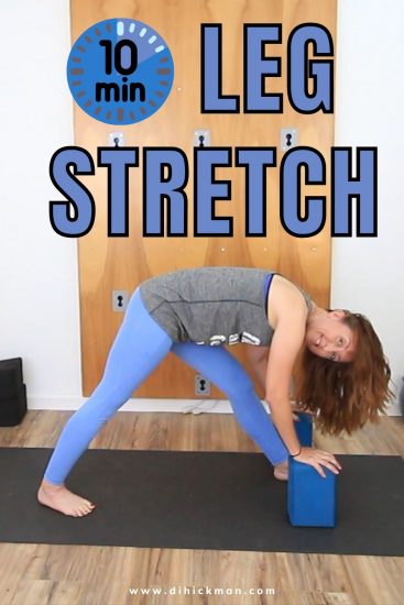 Quick Yoga Leg Stretch for Beginners - Di Hickman